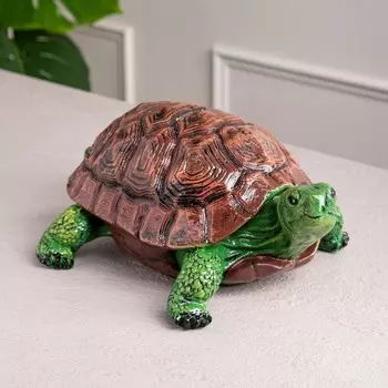 Копилка "Черепаха", большая, рисованная, гипс, 32 см