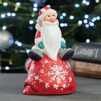 Копилка "Дед Мороз на мешке" 12х11х16см