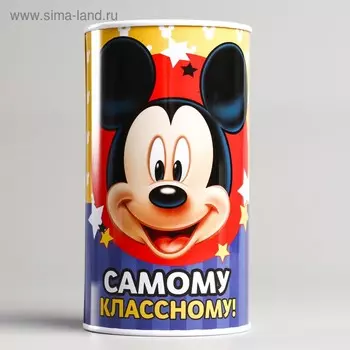 Копилка детская "Самому классному", Микки Маус, 6,5 х 12 см