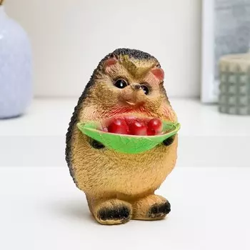 Копилка для денег «Ежик с ягодами», 16 см