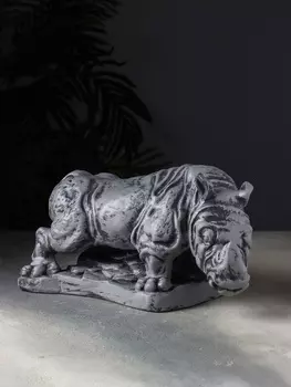 Копилка для денег «Носорог», гипс, 321916 см, серый