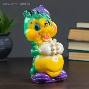 Копилка "Дракон в беретке", 20х12см, МИКС