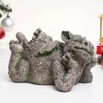 Копилка "Дракончик мечтатель" под камень, 28х17,5х13см