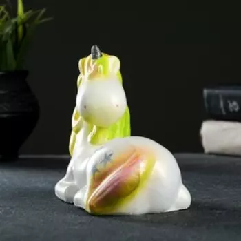 Копилка "Единорог лежит №2" радужный, 14,5х8,5х12,5см