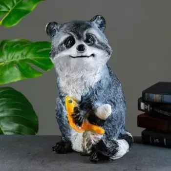 Копилка для денег «Енот с рыбкой», гипс, 202236 см