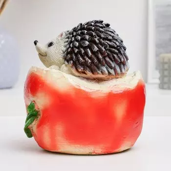 Копилка "Ежик на яблоке" 16х14см