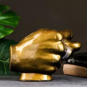 Копилка для денег «Фига», гипс, 1629 см