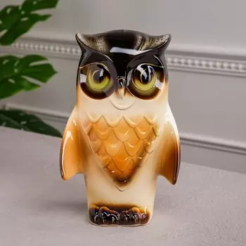Копилка "Филин", керамика, 28 см, микс