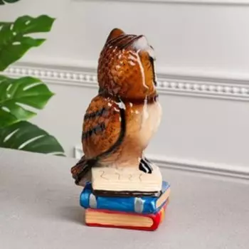 Копилка "Филин на книгах", разноцветная, глянец, 29 см