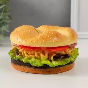 Копилка "Гамбургер" высота 7,5 см, d-13 см
