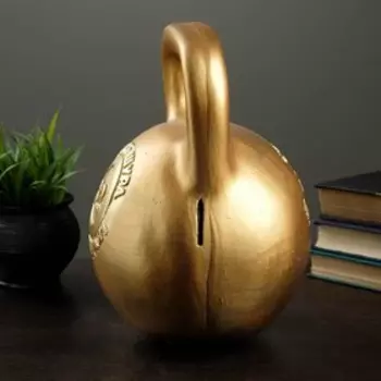 Копилка для денег «Гиря», бронза, гипс, 202129 см