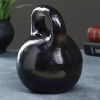 Копилка для денег «Гиря с гербом», гипс, чёрная, 151518 см