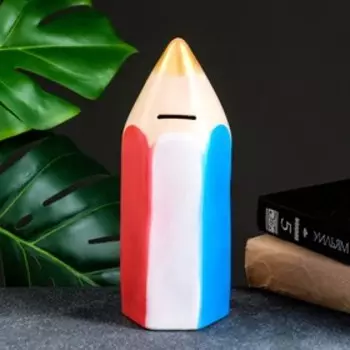 Копилка "Карандаш" разноцветный, 21см