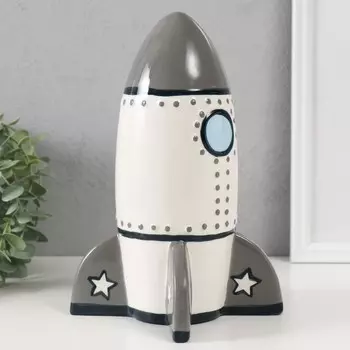 Копилка для денег «Ракета», керамика, 16.516.524 см