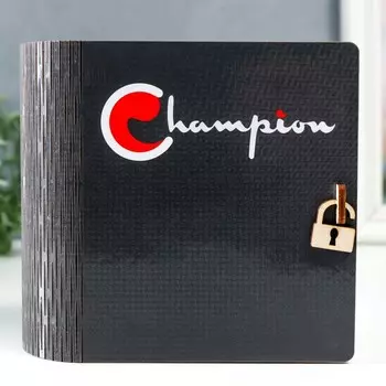 Копилка-книга "Чемпион" 14х14 см