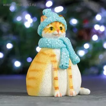 Копилка "Кошка Шарлотта" рыжая, 10х10х15см