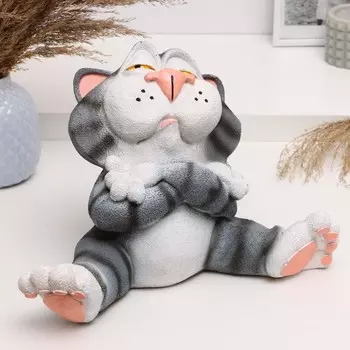 Копилка "Кот" серый, 22х33см