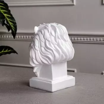 Копилка "Лев", белая, 24 см