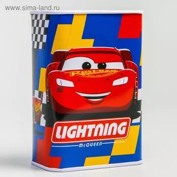 Копилка металлическая, 4.8 см 7.8 см 10.8 см Lightning, Тачки