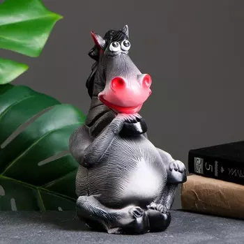 Копилка "Лошадь" серая, 13х13х23см