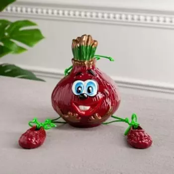 Копилка "Лучок", глянец, разноцветная, 17 см, микс