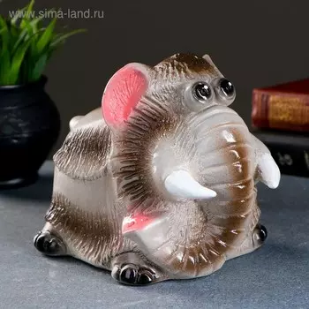 Копилка "Мамонт" серый, 19х13х15см