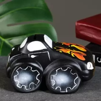 Копилка "Машина" черная, 9х15см