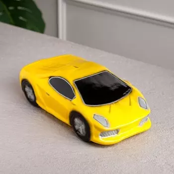 Копилка "Машина мечты", глянец, цвет жёлтый, 8 см