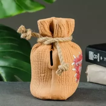 Копилка "Мешочек семейный банк" 15х11см