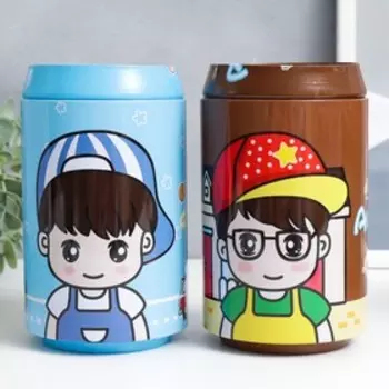 Копилка металл "Банка. Детки" МИКС 16х5х10 см