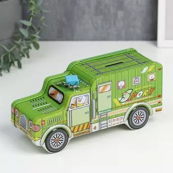 Копилка металл "Грузовик" МИКС 8,3х22,5х10,5 см