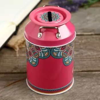 Копилка металл "Мехенди" МИКС 13х8х8 см