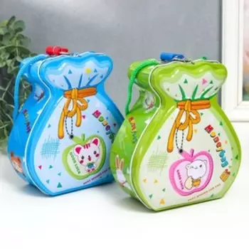 Копилка металл "Мешок с деньгами" МИКС 15х14х6 см