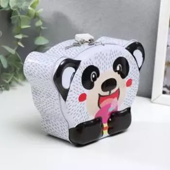 Копилка металл "Панда/Мишка" МИКС 16х7х13 см