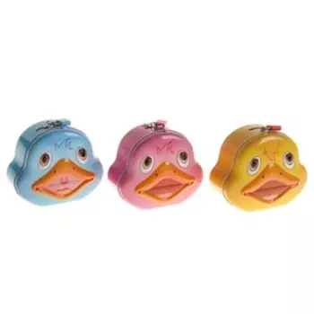 Копилка металл "Утенок" МИКС 6,5х15,5х13,5 см