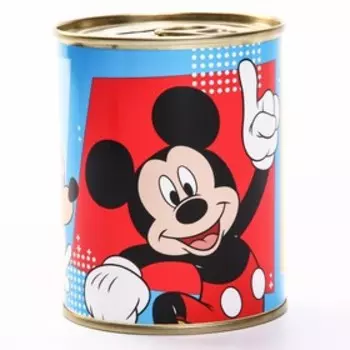 Копилка металлическая, 9,5 см х 7,5 см х 7,5 см "Мышонок", Микки Маус