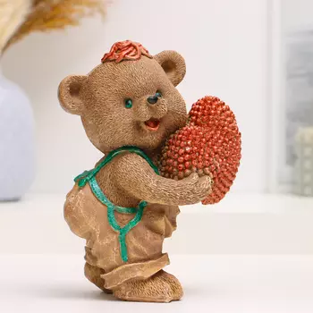 Копилка "Мишка с сердцем" 15см