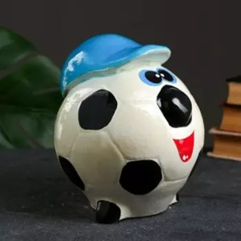 Копилка "Мяч в кепке" 17см МИКС