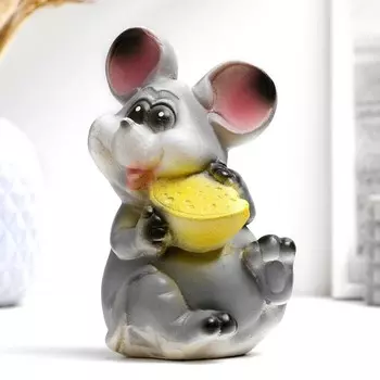 Копилка "Мышь с сыром" 15см