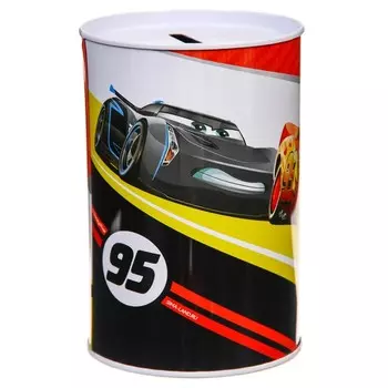 Копилка металлическая, 6.5 см 6.5 см 12 см «На первую машину», Тачки