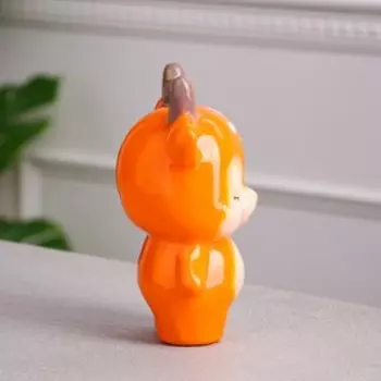 Копилка "Оленёнок", оранжевая, керамика, 19 см