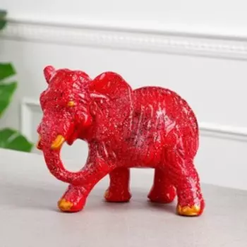 Копилка-оригами "Слон", резка, гранит красный, 24x19 см