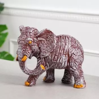 Копилка-оригами "Слон", резка, камень коричневый, 24x19 см