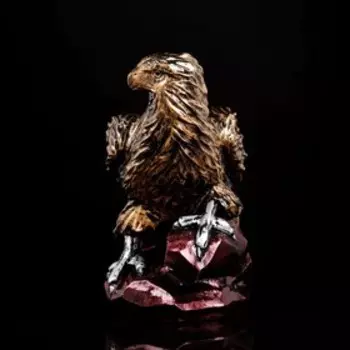 Копилка "Орёл на скале", бронзовый цвет, 37 см,