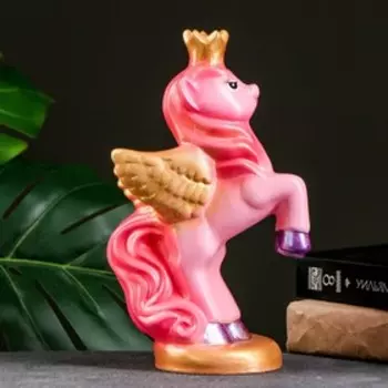 Копилка "Пегас" розово/золотой, 27см