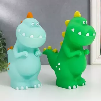 Копилка для денег «Зубастый динозавр», пластик, 8.51318 см, МИКС