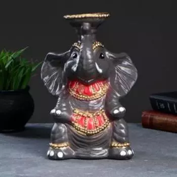 Копилка - подсвечник "Слон" цветной, 18,5х15х26см