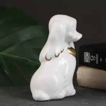 Копилка "Пудель" белый, 14см