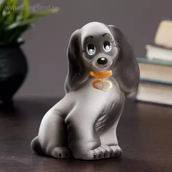 Копилка для денег «Пудель», керамика, чёрно-белый, 12715 см