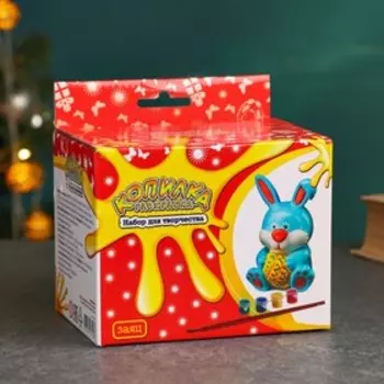 Копилка-раскраска "Заяц" 14.5х14.5х10.5см